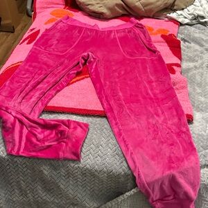 Juicy Couture Hot Pink Velour Pants
